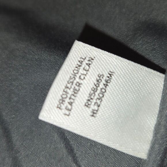 Trouve Womens XS Leather Coat Jacket Grey Studded Moto Asymmetrical Zipper Biker - Picture 13 of 13